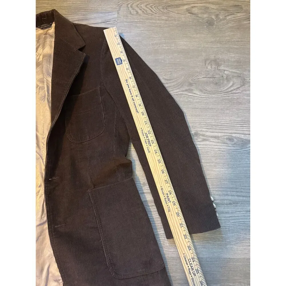 Vintage Levi's Sportswear Wildfire Panatela Corduroy Blazer Mens 36R 70s Brown